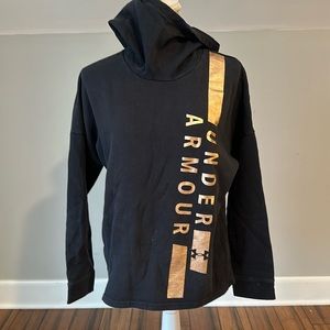 UA rose gold and black sweatshirt
